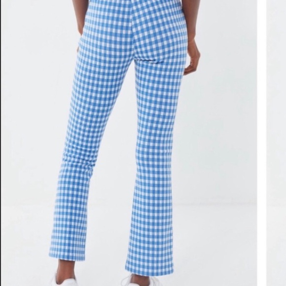 URBAN OUTFITTERS GINGHAM FLARE PANTS | SIZE: XS